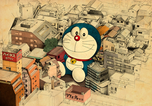 Lonely Doraemon. Limited edition.